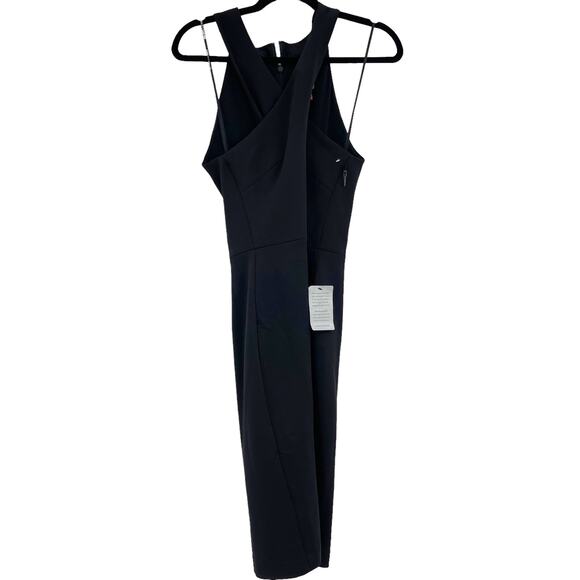 Vince Camuto Black Keyhole Halter Sheath Dress Women's LBT Size 10 NWT - Picture 6 of 10